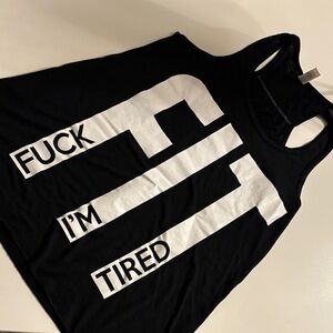 Flowy racer back tank top